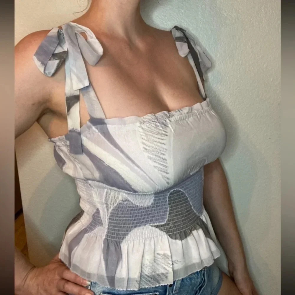 NWT Aritzia Wilfred Ballad Camisole in Vin Gris Ardoise Size Medium